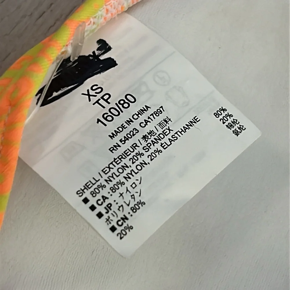 Old Navy orange paisley swim bikini top size XS